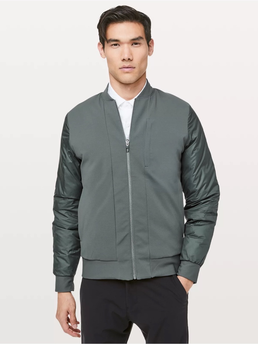 Lululemon About-Face Bomber Grey Sage